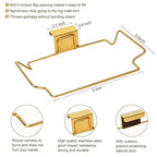 2 Pcs Large Stainless Steel Trash Bag Holder - Image 4