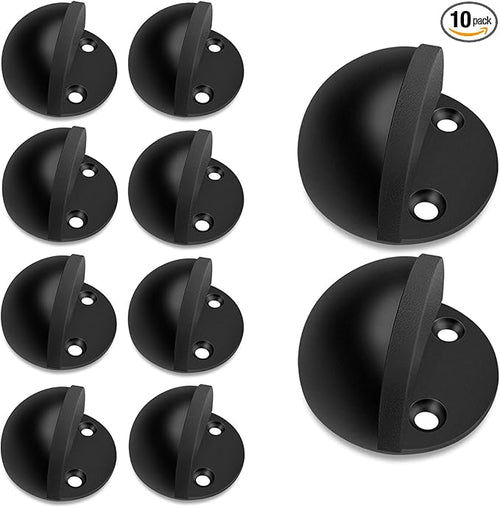 10 Pack Door Stoppers Self Adheisve Black Floor Door Stop Stainless Steel No by Gudui