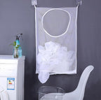 ZIIYAN 2 Pack Door Hanging Laundry Hamper Bag, Mesh Laundry Bag, Large Dirty - Image 3