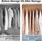 BEISHIDA 120PCS 35.5 Inch Plastic Garment Bag-Plastic Clear Dry Cleaner Laundry - Image 4