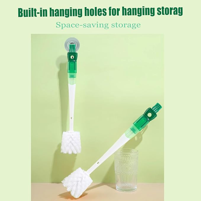 Water Bottle Cleaner Brush, 5-in-1 Bottle Scrubber Brush - Image 5