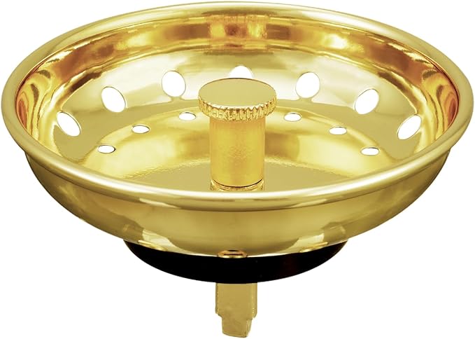 KONE Sink Drain Strainer Gold Sink Stopper and Strainer Stainless Steel Kitchen by KONE