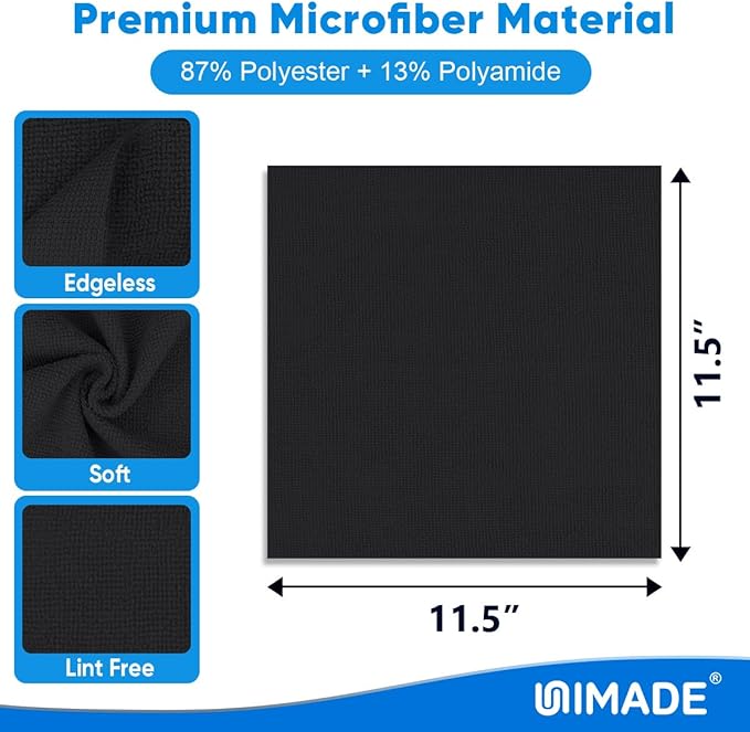 Microfiber Cleaning Cloth, 20 Pack Reusable Microfiber Towels - Image 2