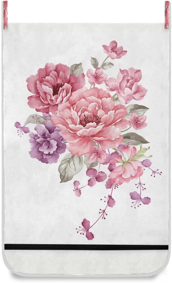 Hanging Laundry Hamper Floral - Image 2