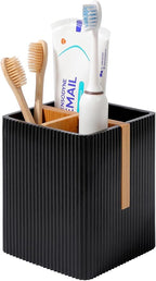 rejomiik Toothbrush Holders for Bathrooms Countertop, 3 Slots Electric Tooth by rejomiik