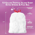 Amazon Basics Extra Strong & Flex Tall Kitchen Drawstring Trash Bags, Tropical - Image 4
