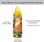 Ironing Board Cover, Cat Sunflower 15x54 Inch Standard Ironing Board Cover - Image 5