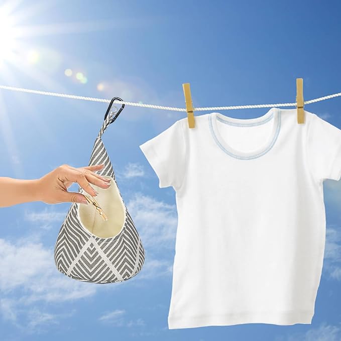 Conical Peg Bag for Storage, Hanging Peg Bag, Storage Peg Holder Sliding on - Image 5