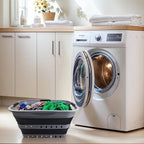 SAMMART 30L Collapsible 3 Handled Plastic Laundry Basket - Image 2