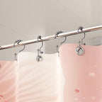 Titanker Shower Curtain Hooks Rings, Rust-Resistant Metal Double Glide Shower - Image 7