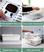 Lyellfe Plastic Dish Drying Rack, Bottle Dryer Holder - Image 5