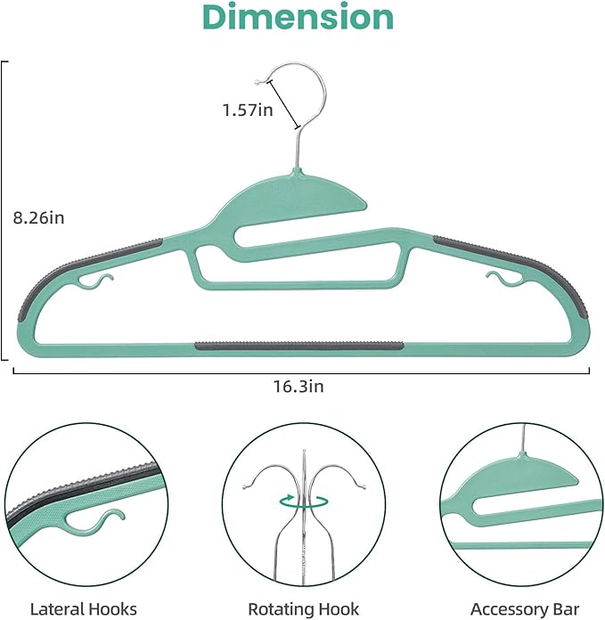 Heavy Duty Plastic Hangers 50 Pack - Image 2