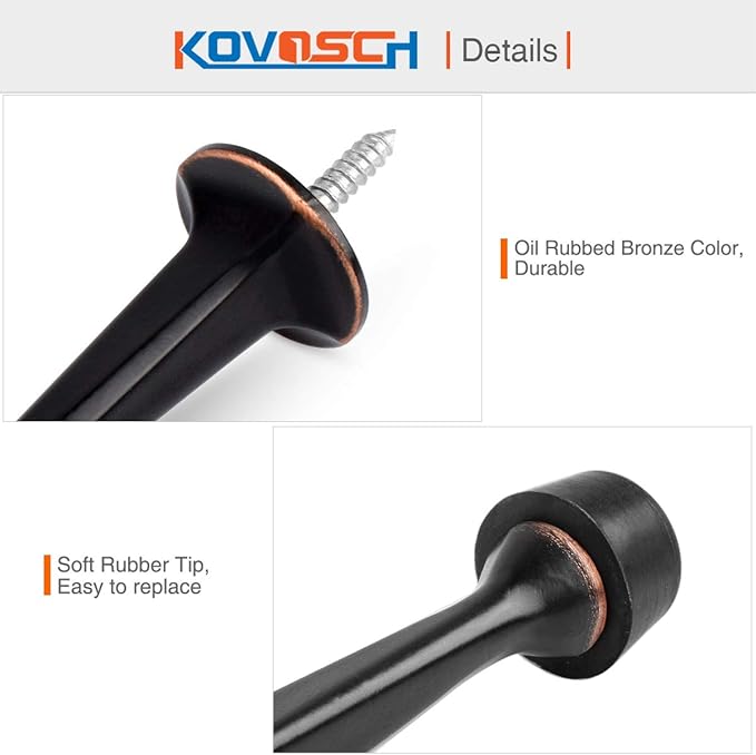 16 Pack Solid Rigid Door Stops - Image 4