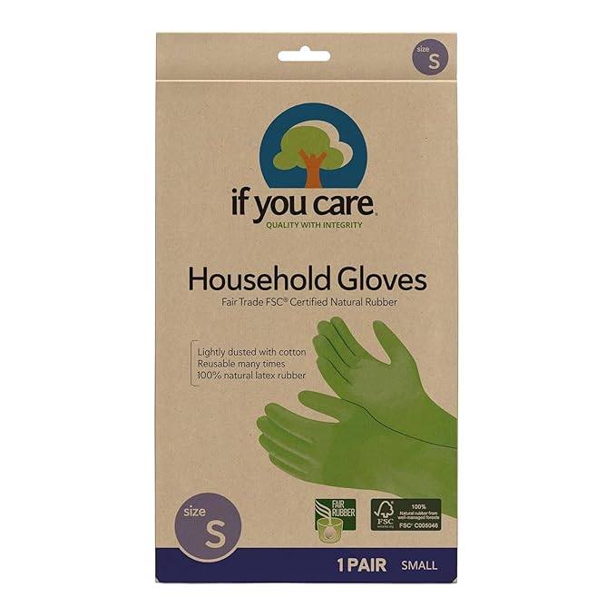 If You Care Small Cotton Flock Lined Protective Gloves, 1 Pair - Image 2