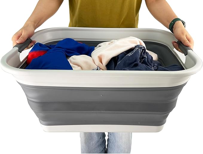 SAMMART 42L Collapsible Plastic Laundry Basket - Image 6
