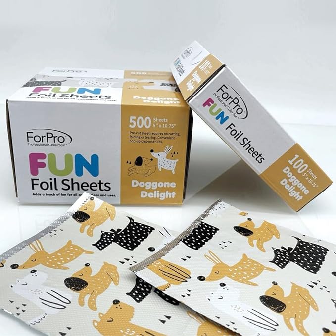 ForPro Professional Collection FUN Doggone Delight 5" Foil Sheets, Pop-Up Foil - Image 9