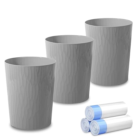 UUJOLY Small Trash Can Wastebasket Garbage Can Container Bins by UUJOLY