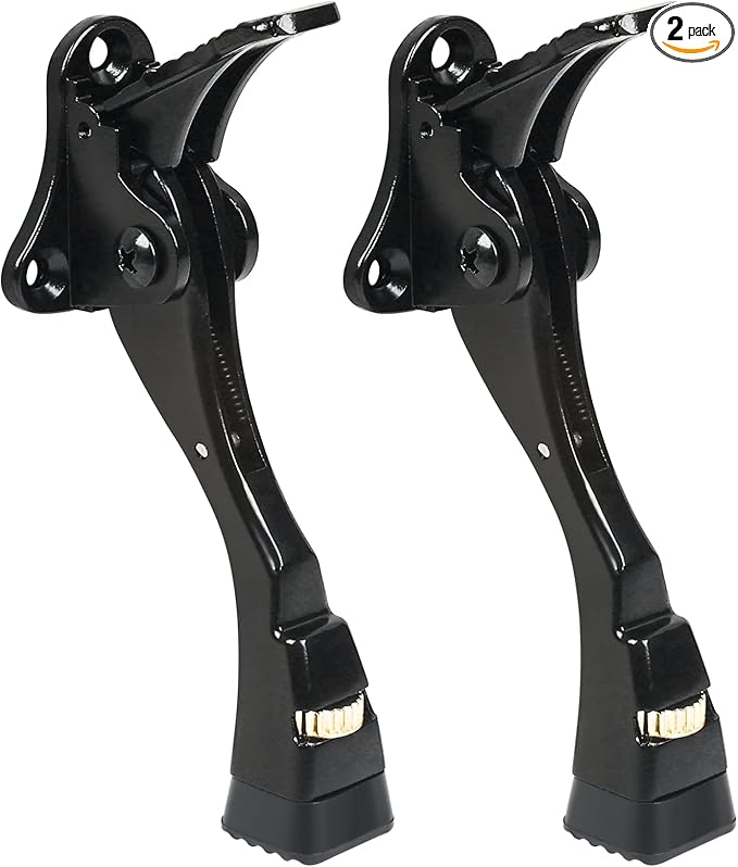 2 Packs Heavy Duty Kickdown Door Stopper, One Touch Adjustable Kickdown Door by ENYZTBI