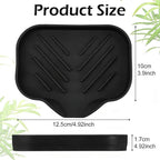 Sponge Holder with Drain Spout, Silicone Soap Dish - Image 2