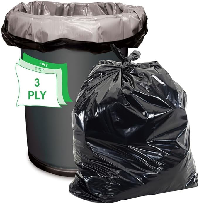 Aluf Plastics - Value COEX 3 Ply Garbage Bags, 45 Gallon, 1.5 Mil - Image 3