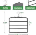 Closet Organizers and Storage, Pants Hangers Space Saving, Velvet Hanger - Image 3