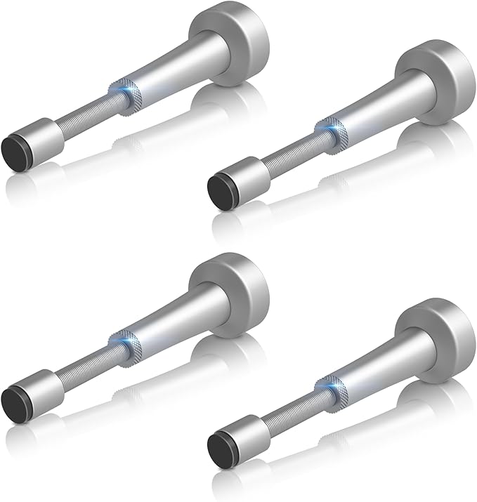 4Pcs Adjustable Door Stopper, 3.07-4.45in Aluminum Door Stoppers by brieieziy