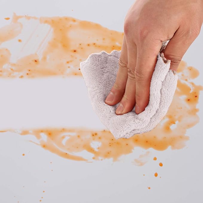 kimteny Cleaning Cloths Kitchen Towels Microfiber Washcloths Lint Free Dish - Image 4