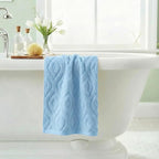 Artoid Mode 1 Pc Light Blue 3D Diamond Grid Jacquard Hand Towels - Image 4