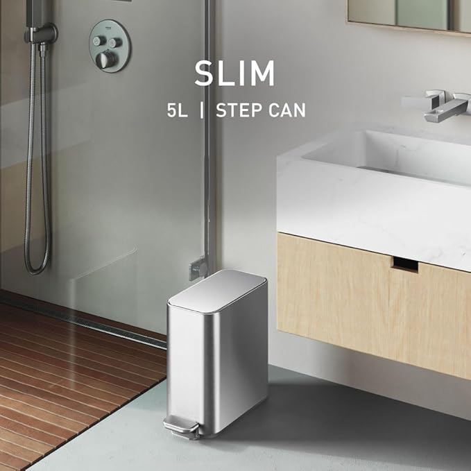 simplehuman Small Bathroom Trash Can - Image 2