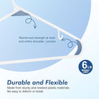 HOUSE DAY Plastic Hangers 20 Pack, Space Saving Clothes Hangers - Image 3
