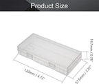Fielect 8 x AA Battery Storage Case Holder Organizer Box Transparent - Image 2