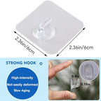 LAIGOO 12 Pack Adhesive Wall Hooks - Image 4