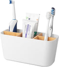 Toothbrush Holders for Bathrooms, Bamboo Tooth Brush Holder by Heagoale
