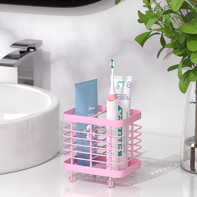 Luxspire Toothbrush Holders for Bathroom, Stainless Steel Electric Toothbrush - Image 6