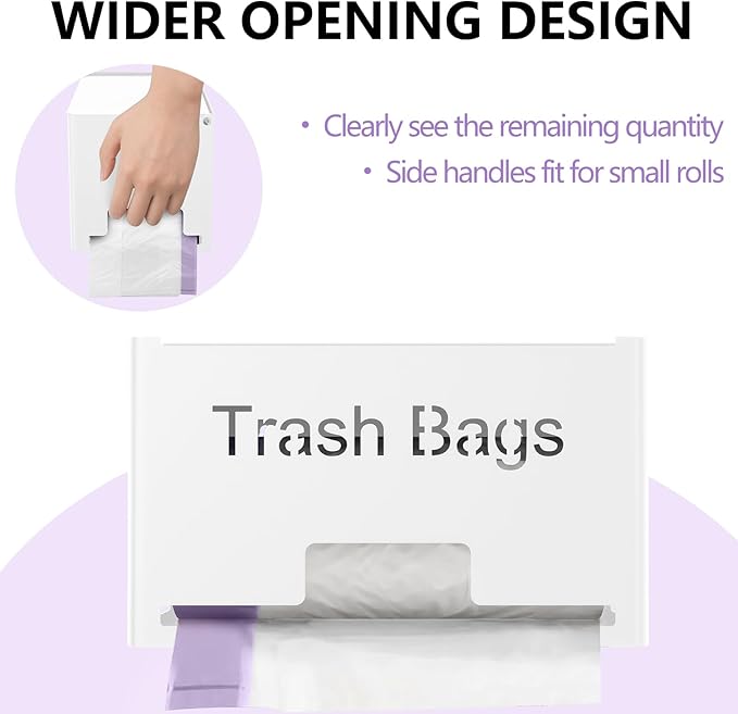 Extra Large Trash Bag Holder Dispenser, Metal Garbage Bag Dispenser Roll Holder - Image 5