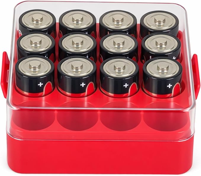 ALCYON Battery Organizer Storage Case, Battery Vault Box Container by ALCYON
