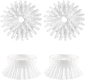4 Pack Soap Dispensing Palm Brush Refills, Palm Brush Replacement Head by OYV