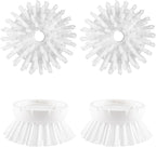 4 Pack Soap Dispensing Palm Brush Refills, Palm Brush Replacement Head by OYV