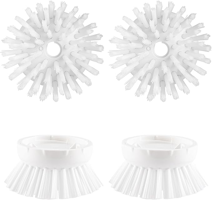 4 Pack Soap Dispensing Palm Brush Refills, Palm Brush Replacement Head by OYV