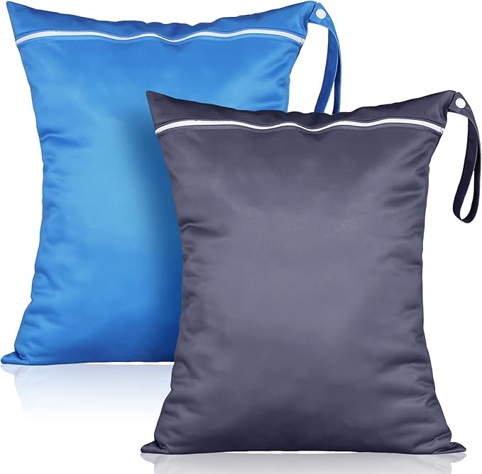 Shappy 2 Pcs Large Travel Laundry Bag Washable Waterproof Wet Dry Large Dirty by Shappy