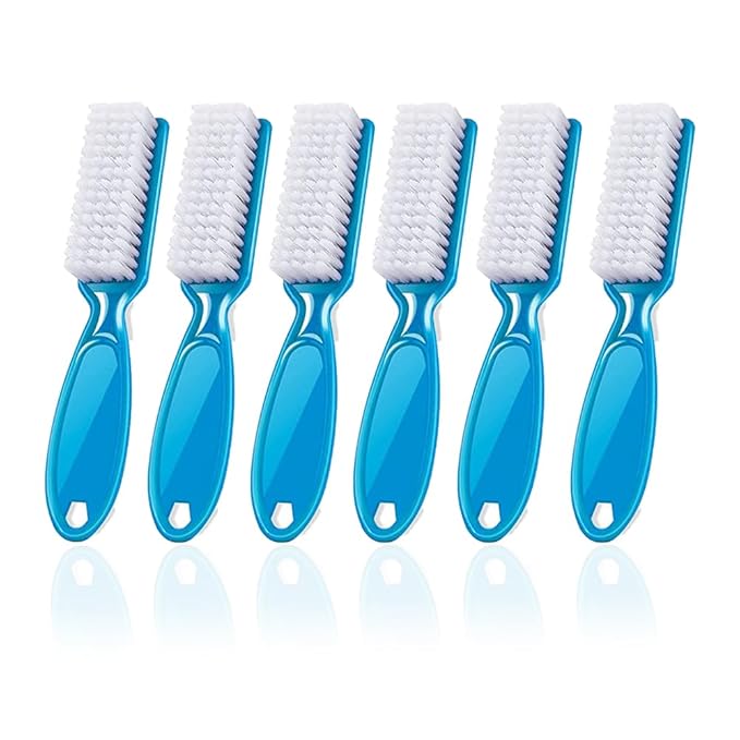 6Pcs Nail Brush for Cleaning Fingernails, Handle Grip Cleaning Brush for Nail by SQULIGT