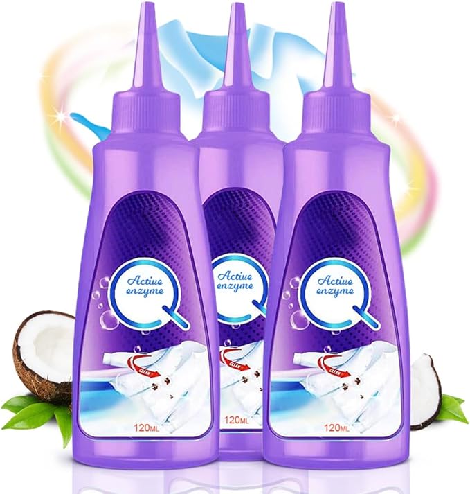 Active Enzyme Laundry Stain Remover, 2025 New upgraded White Shirt Garment by xieJY