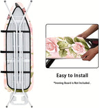 Nuxovilar Pink Roses with Butterflies Ironing Board Cover, This Cover Fits Most - Image 5