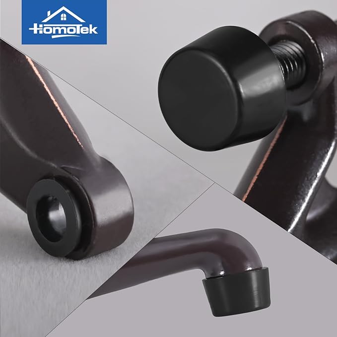 HOMOTEK 2 Pack Hinge Pin Door Stoppers, Adjustable Deluxe Heavy Doorstops - Image 4