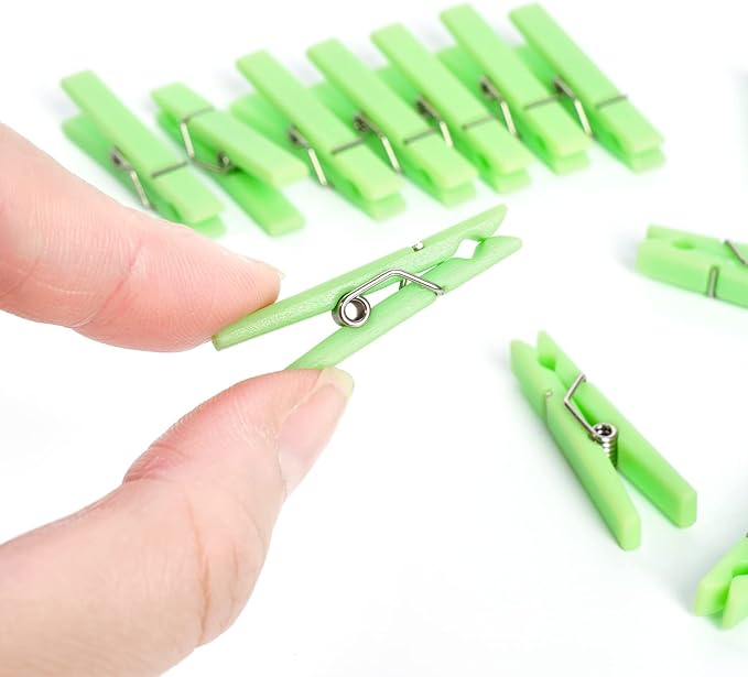 60PCS Baby Shower Clothespin Games Plastic Mini Clothes Pins 1.4 inch - Image 5