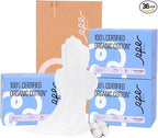 100% Organic Overnight Pads for Women, Ultra Thin Extra Heavy Flow Menstrual by RPELife