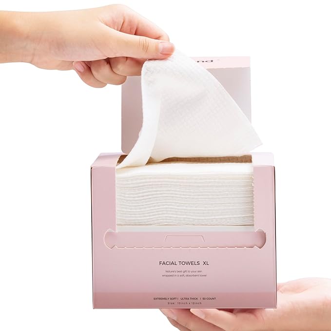 Disposable Face Towel Cloth Thicker Large Size 10"X12"Face Towelettes Disposable by optxpnd