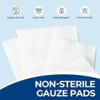 2000 Pack Gauze Sponges 4x4 Inch 8-Ply, 100% Cotton Large Gauze Pads - Image 3