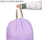 Cotton Canvas Laundry Bag with Handles & Drawstring Straps, Heavy Duty Extra - Image 2