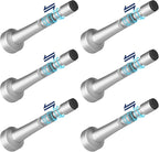 6Pcs Adjustable Door Stopper, 3.07-4.45in Aluminum Door Stoppers by brieieziy